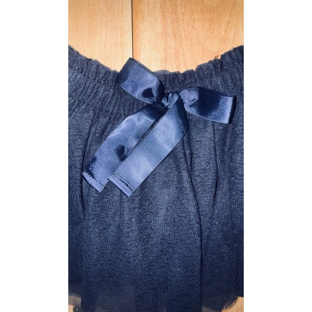 OshKosh B'gosh Baby Girls Navy‎ Blue Sparkle Tulle Skirt Size 12 Months